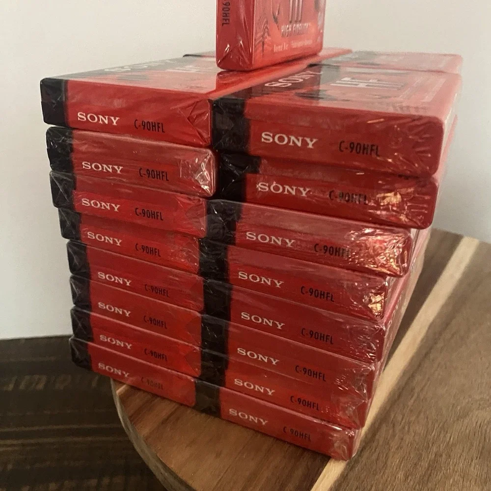 Sony High Fidelity HF 90 Normal Bias Lot of 33 Blank Cassette Tape NEW Sealed